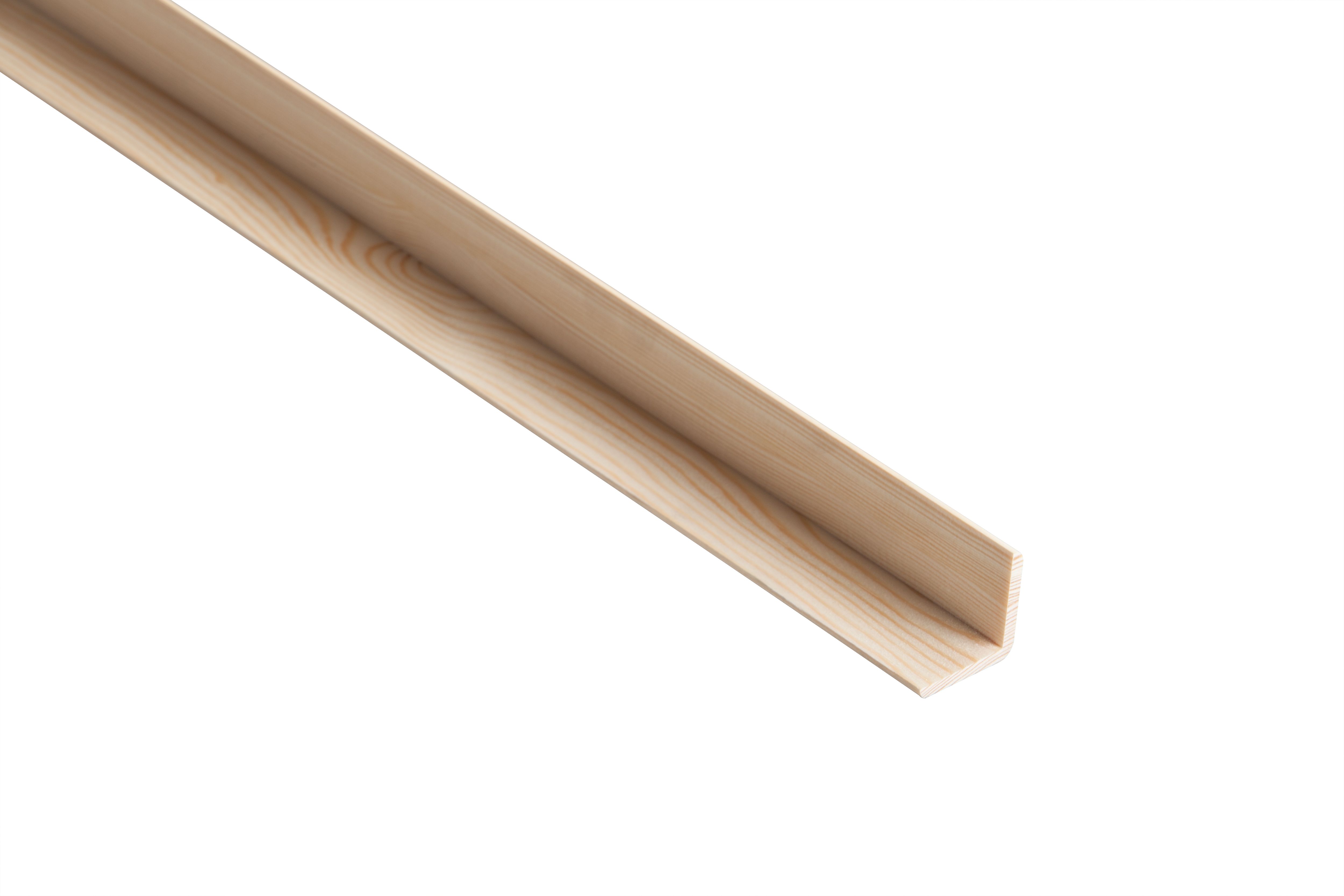 Image of Wickes Pine Angle Moulding - 40 x 40 x 2400mm