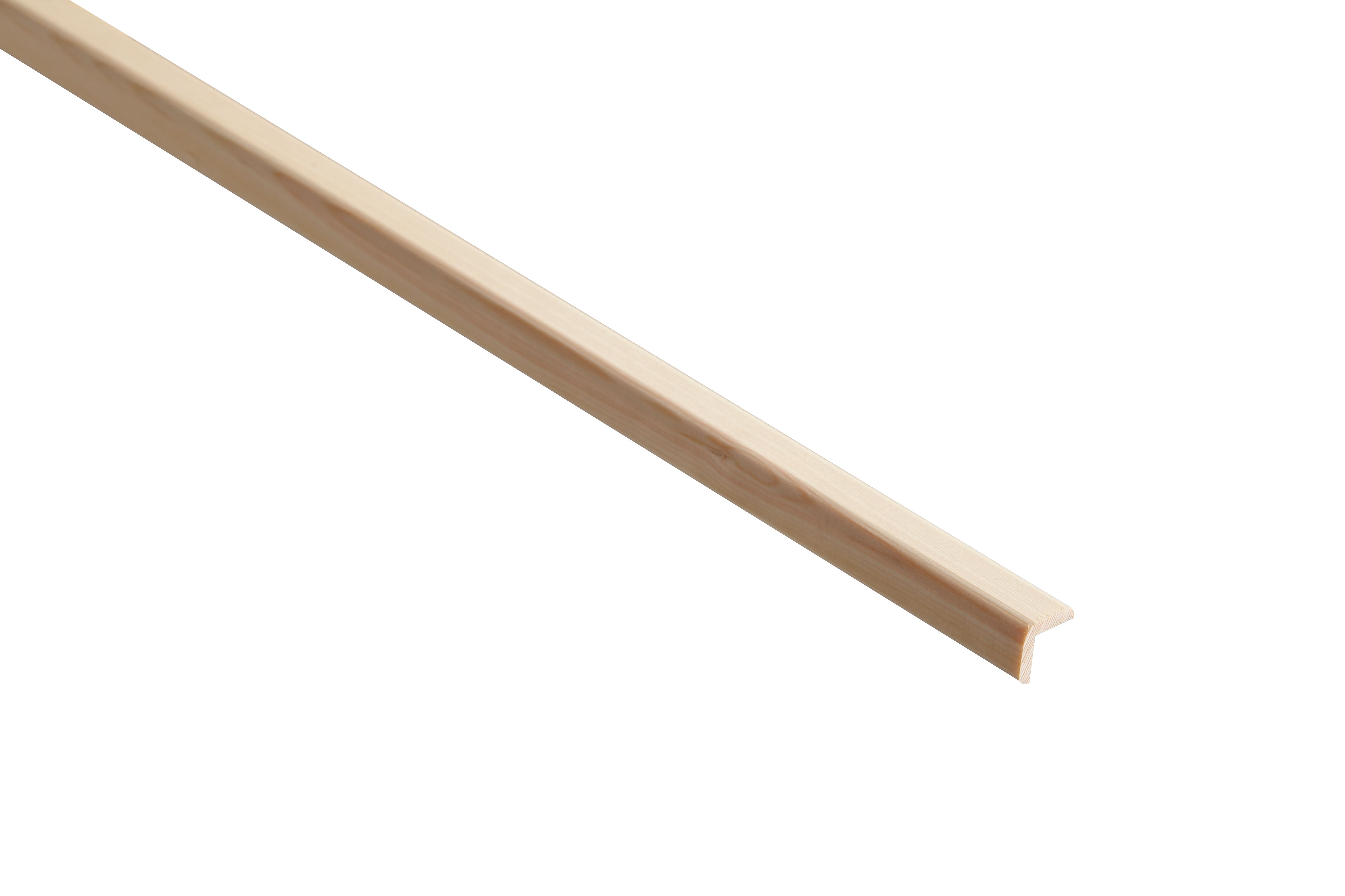 Image of Wickes Pine Round Edge Angle Moulding - 20 x 20 x 2400mm