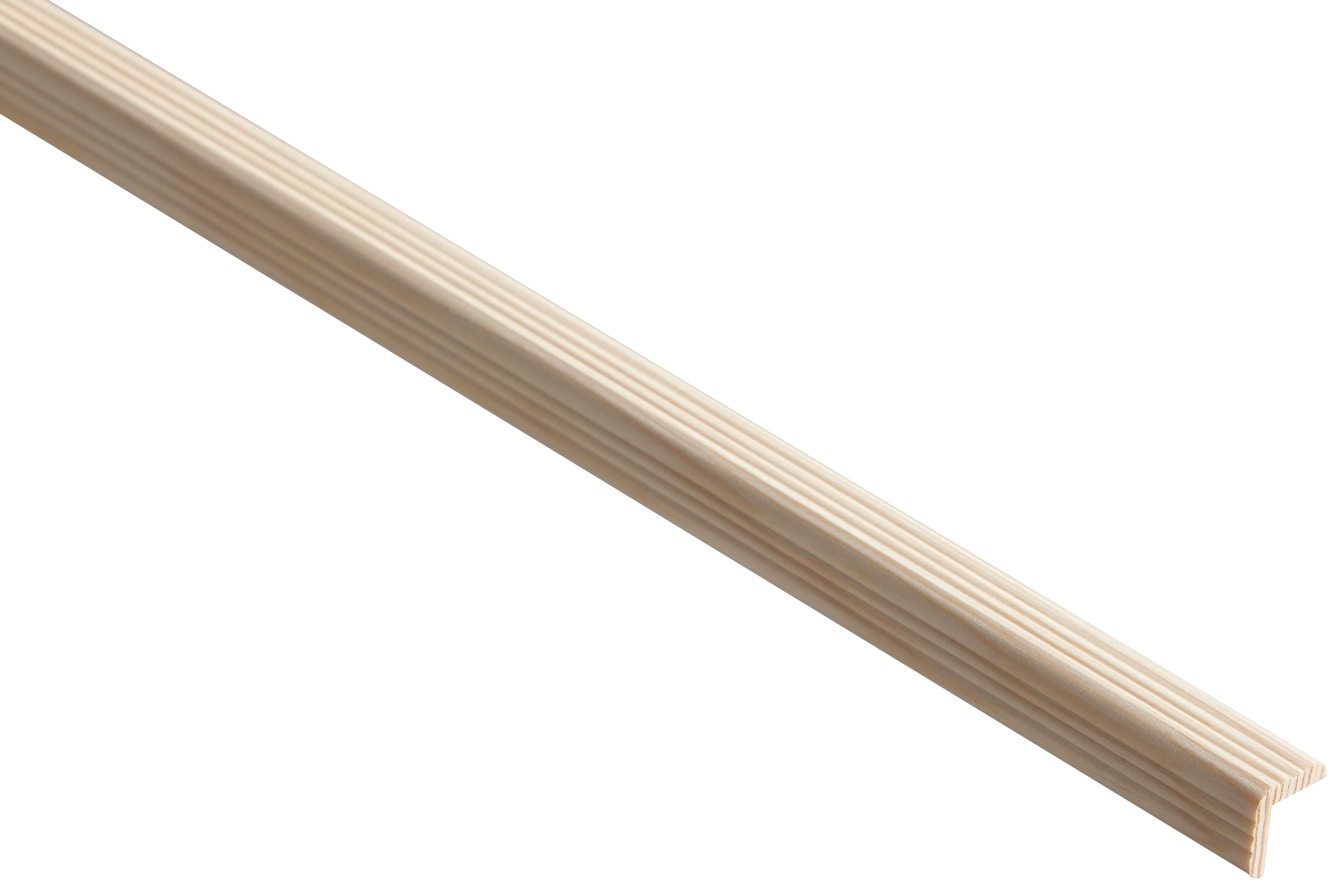 Image of Wickes Pine Reed Angle Moulding - 18 x 18 x 2400mm