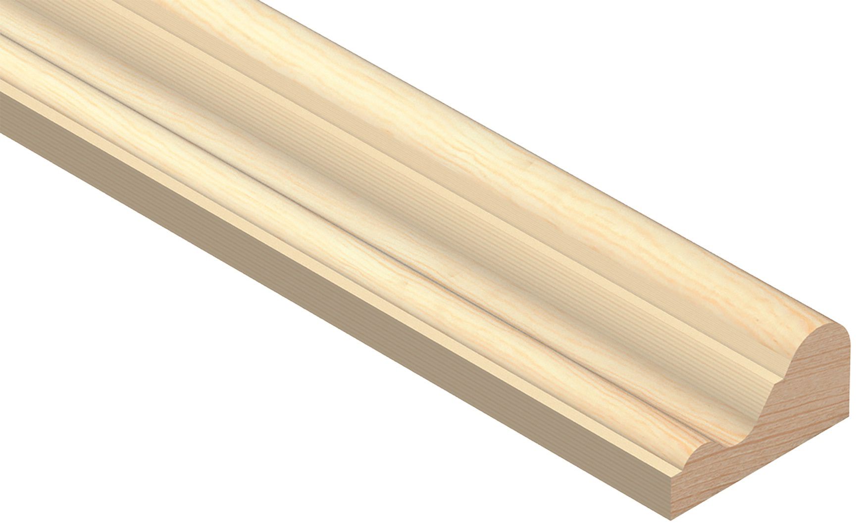 Image of Wickes Pine Decorative Cover Moulding - 29 x15 x 2400mm
