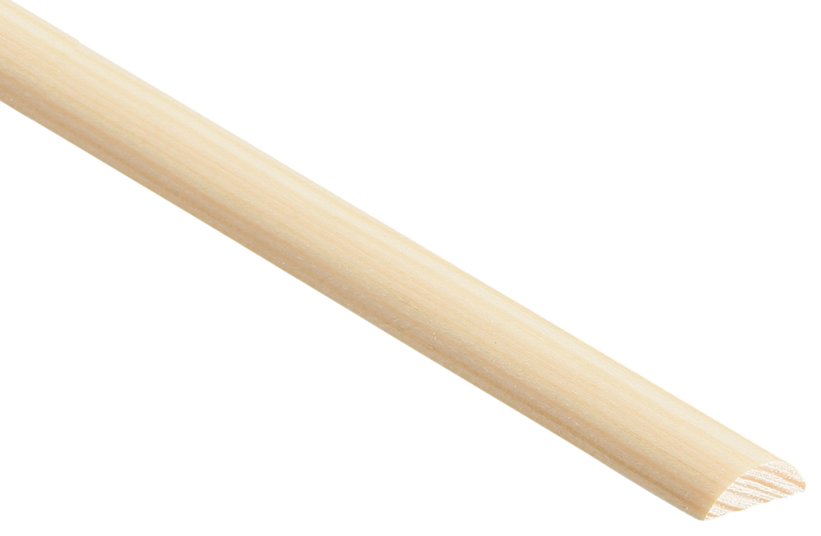 Image of Wickes Pine Half Round Moulding - 18 x 8 x 2400mm