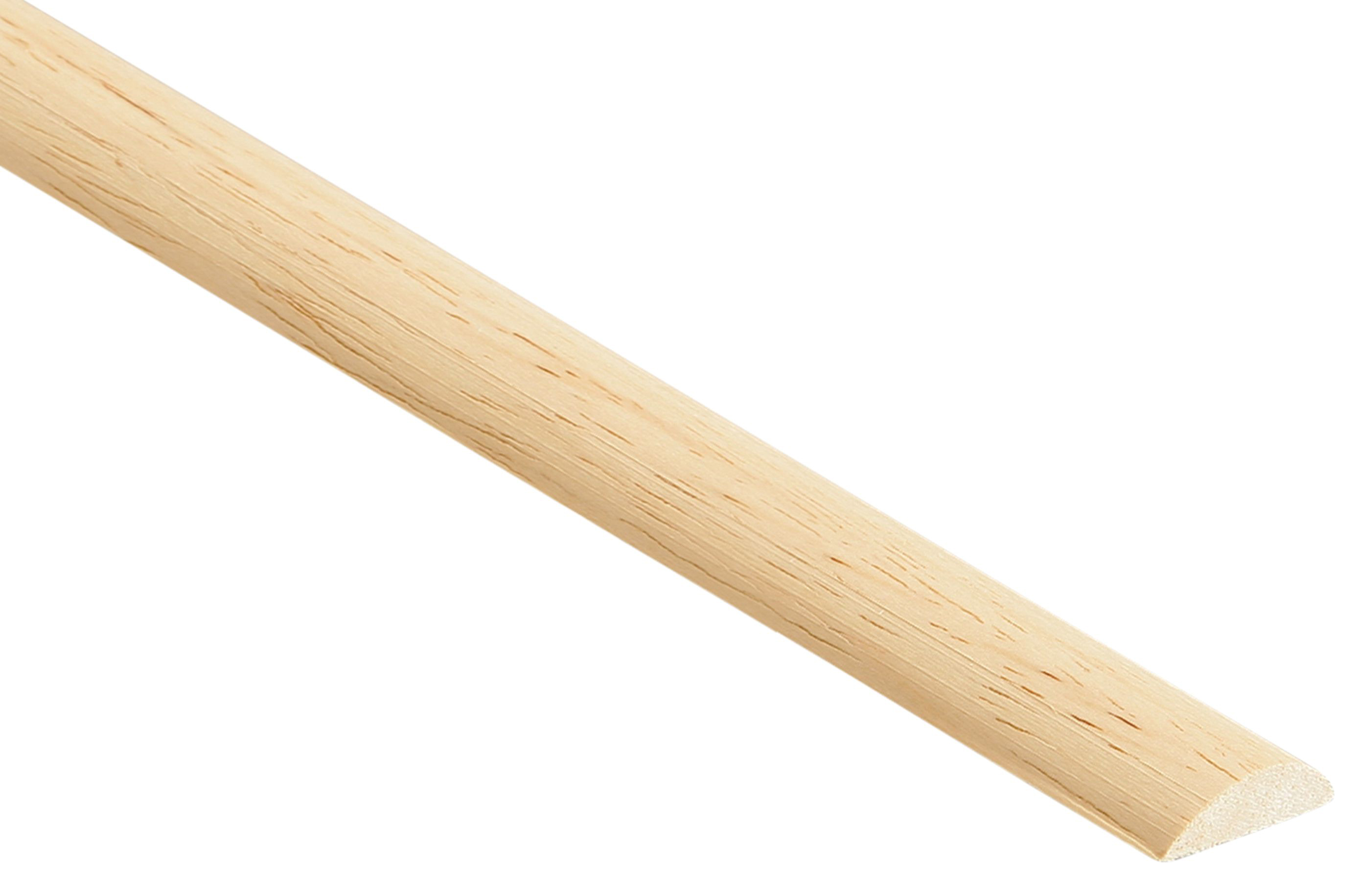 Image of Wickes Light Hardwood Half Round Moulding - 22 x 6 x 2400mm