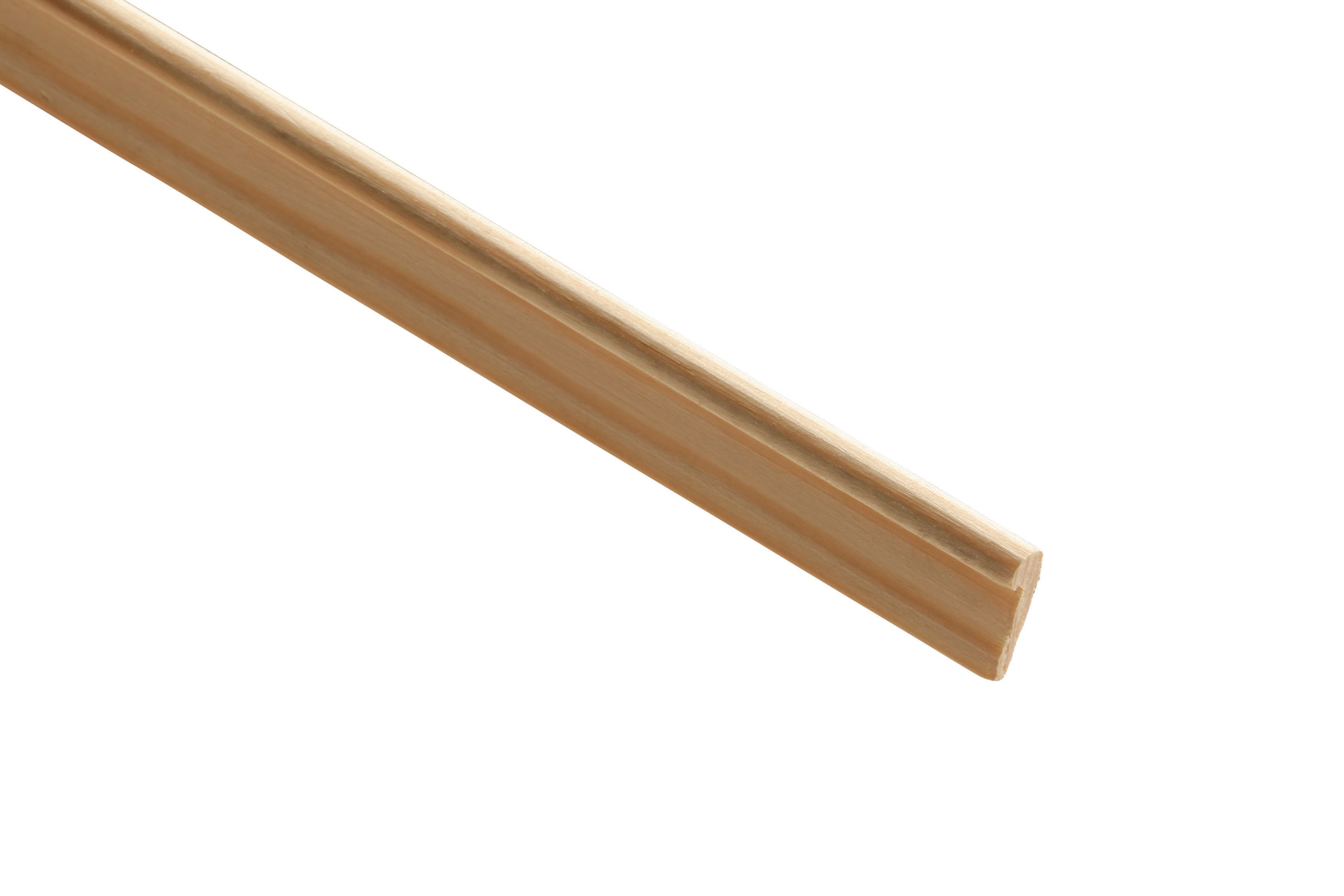 Image of Wickes Pine Hockey Stick Moulding - 8 x 26 x 2400mm