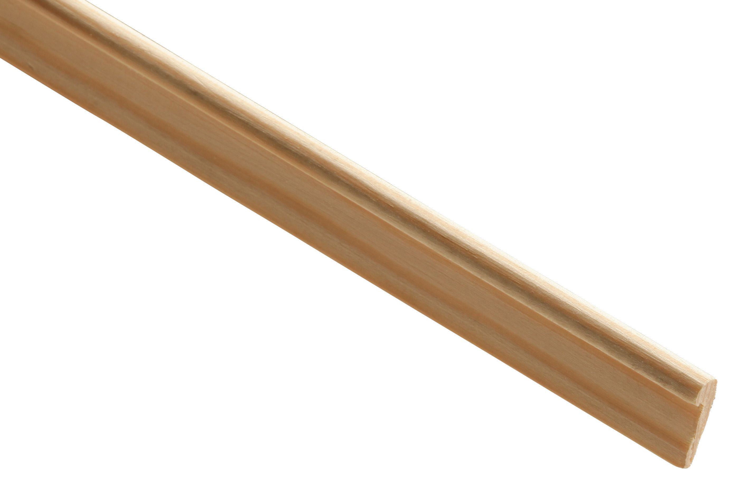 Image of Wickes Pine Hockey Stick Moulding - 8 x 26 x 2400mm