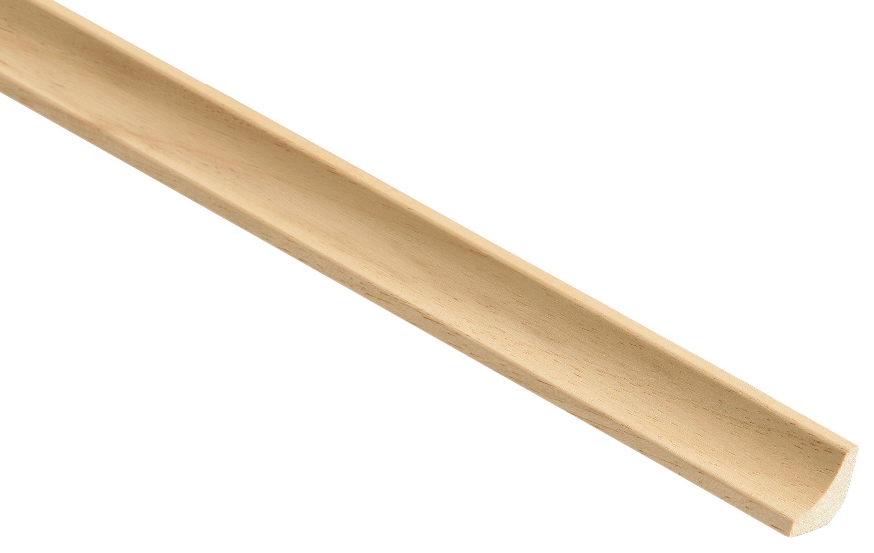 Image of Wickes Light Hardwood Scotia Moulding - 15 x 15 x 2400mm