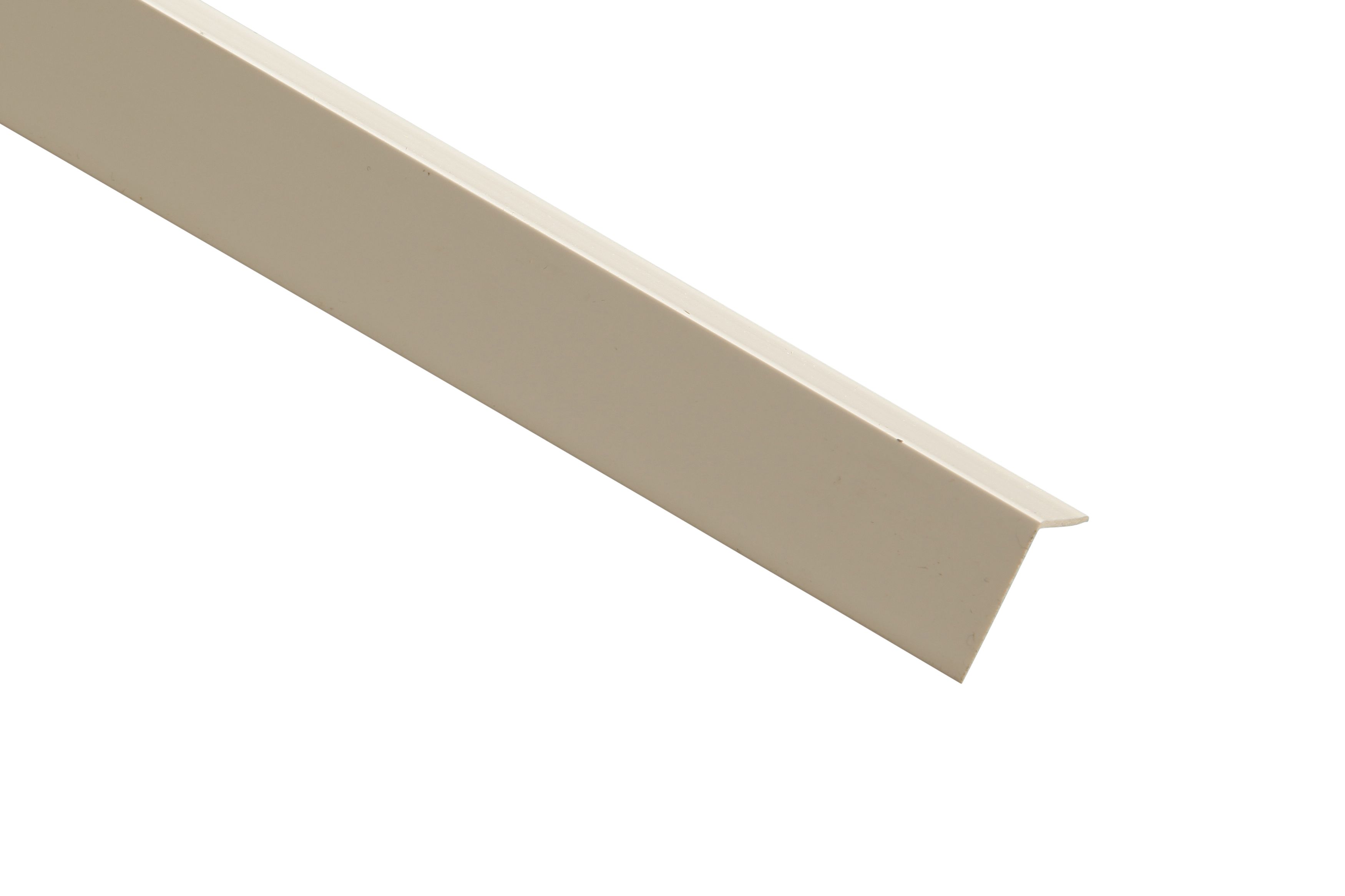 Image of Wickes PVC Angle Moulding - 12 x 12 x 2400mm