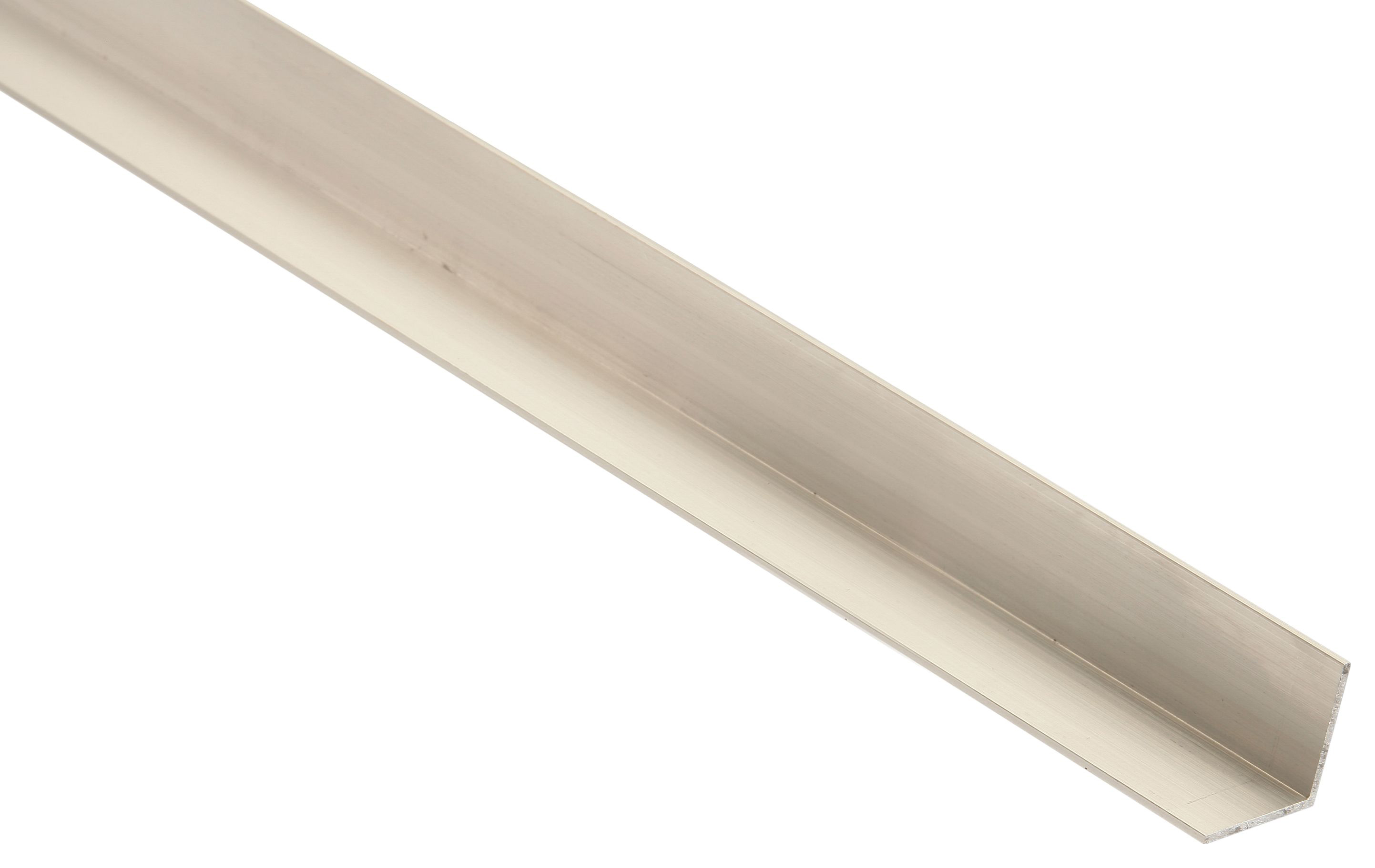 Image of Wickes Aluminium Angle Moulding - 12 x 12 x 2400mm