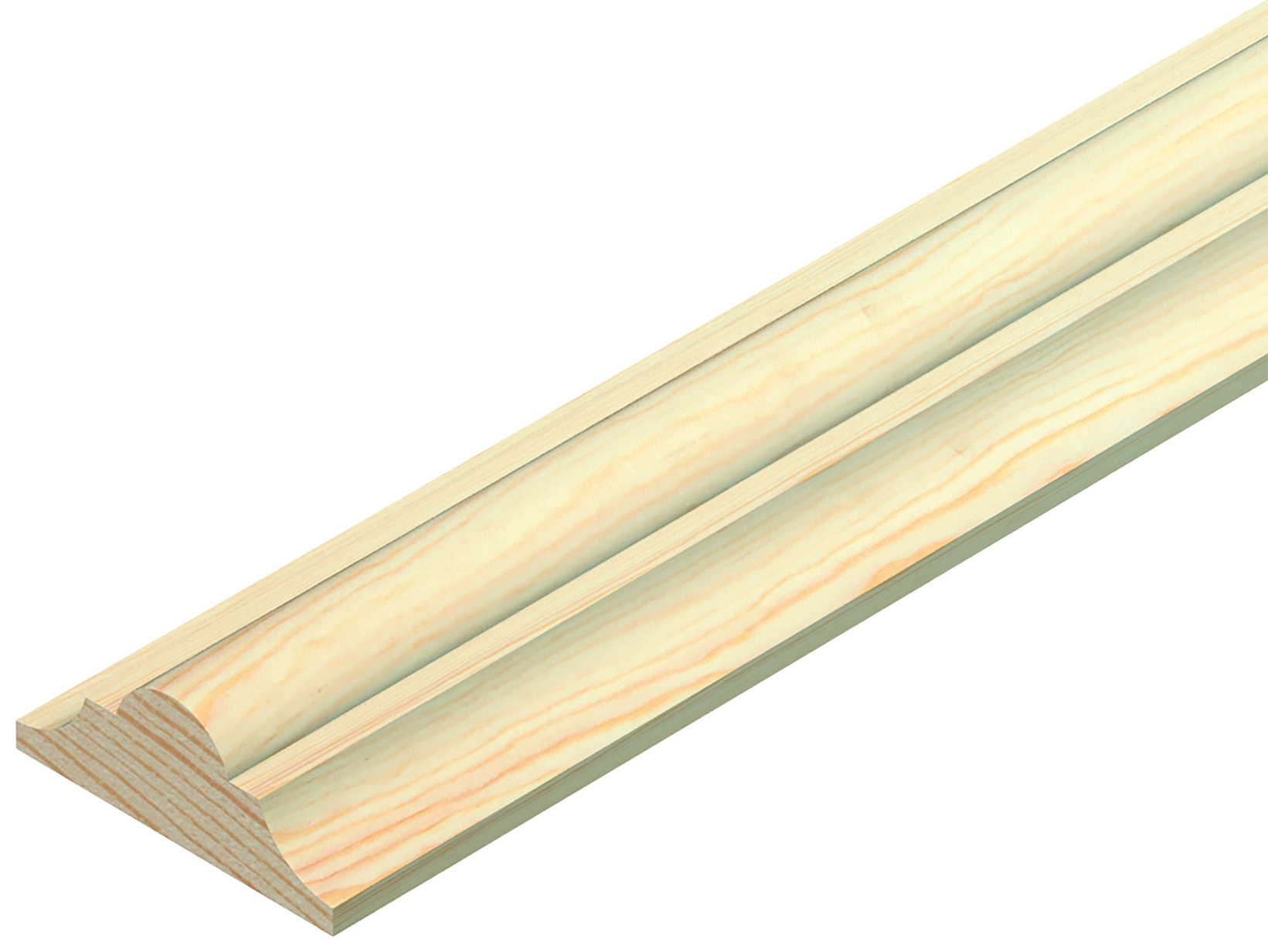 Image of Wickes Pine Double Astragal Moulding - 34 x 12 x 2400mm
