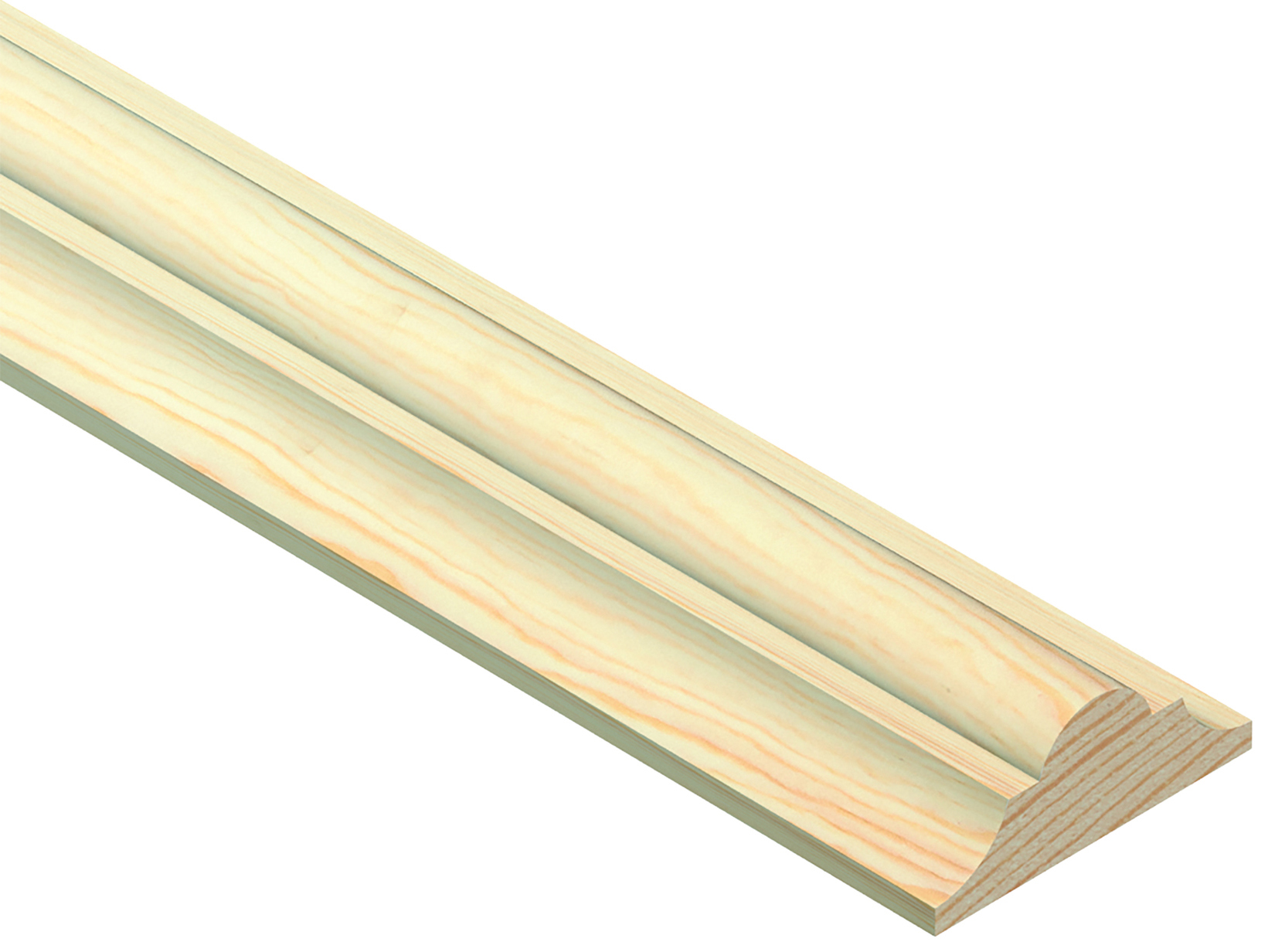 Wickes Pine Double Astragal Moulding - 34 x 12 x 2400mm