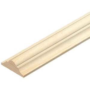 Wickes Pine Double Astragal Moulding - 34 x 12 x 2400mm