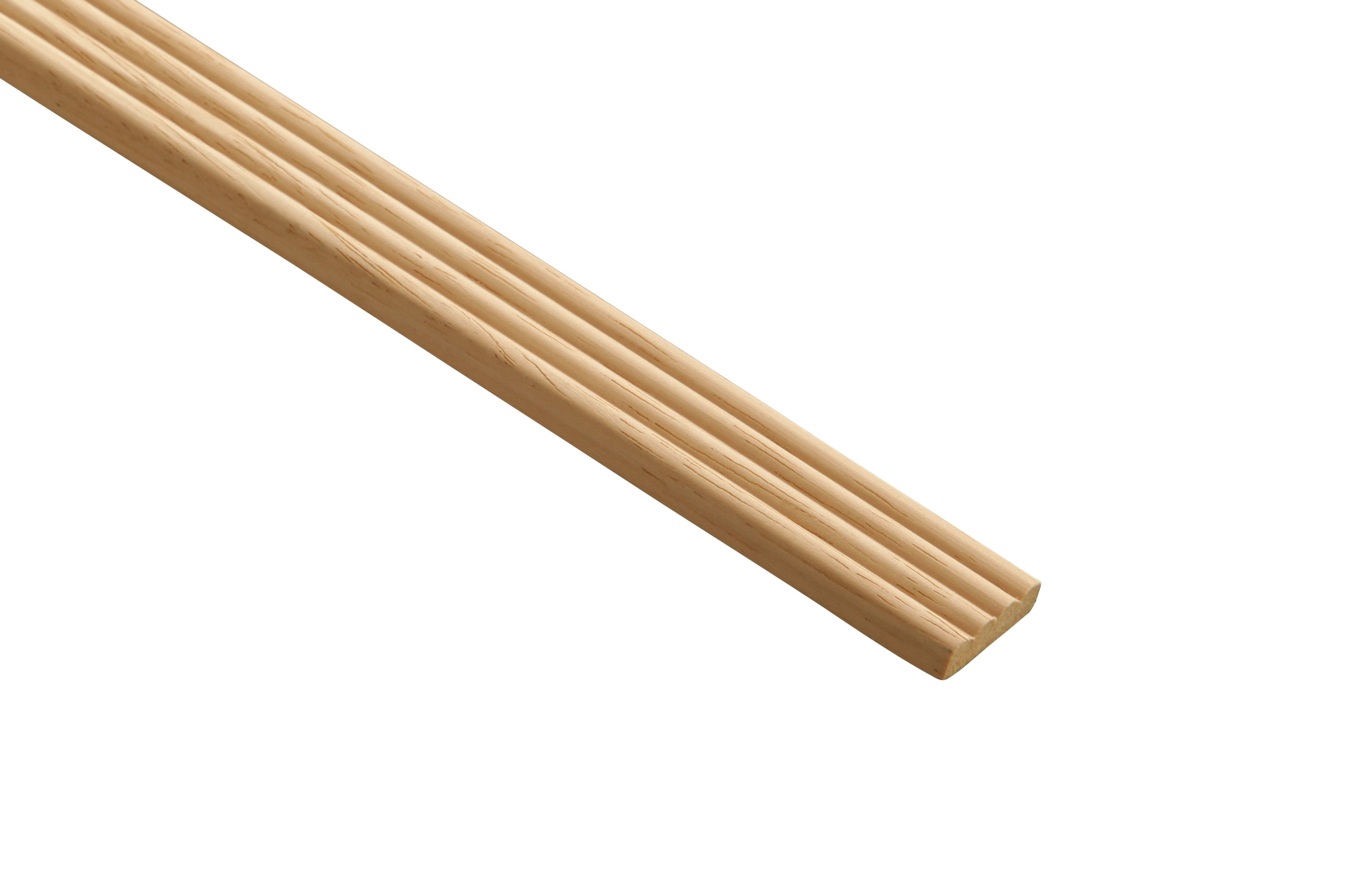 Image of Wickes Light Hardwood Reed Moulding - 21 x 6 x 2400mm