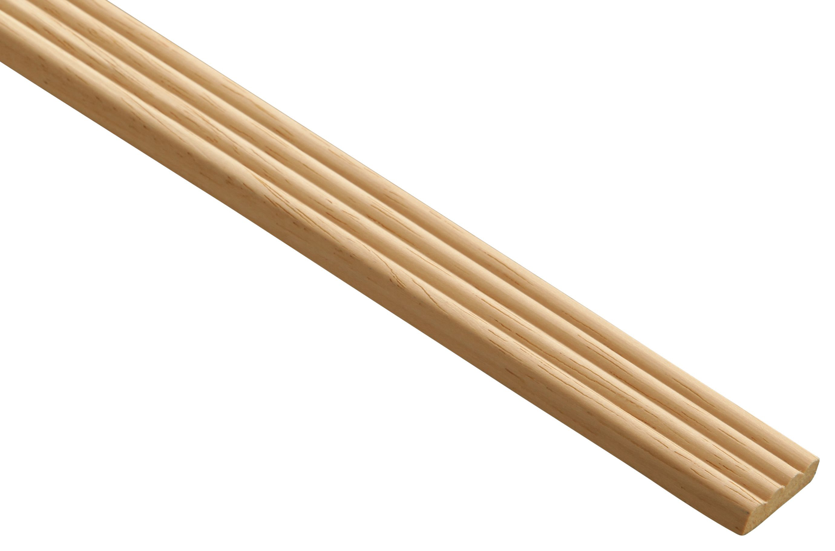 Image of Wickes Light Hardwood Reed Moulding - 21 x 6 x 2400mm