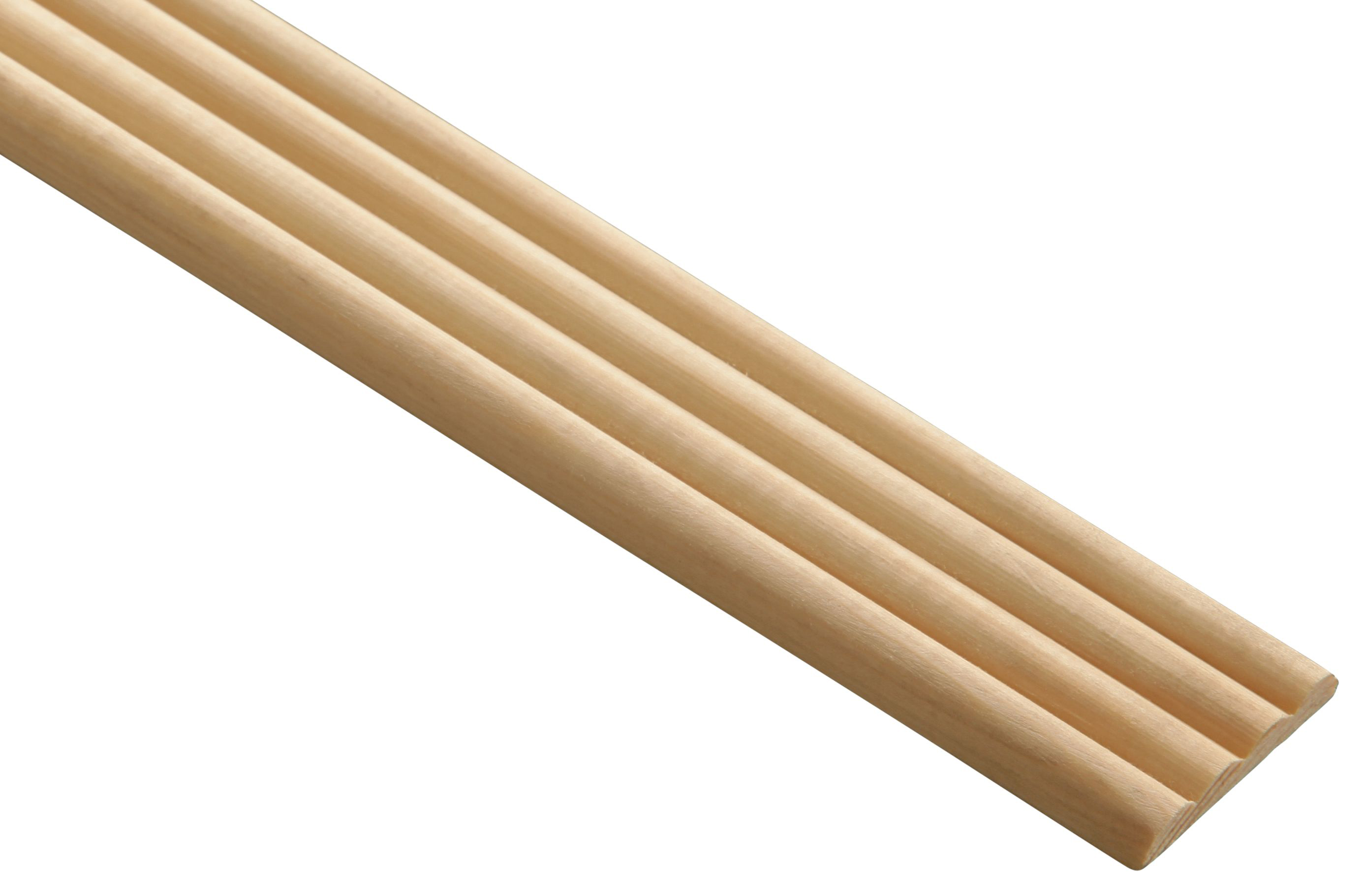 Wickes Pine Reed Moulding - 34 x 6 x 2400mm