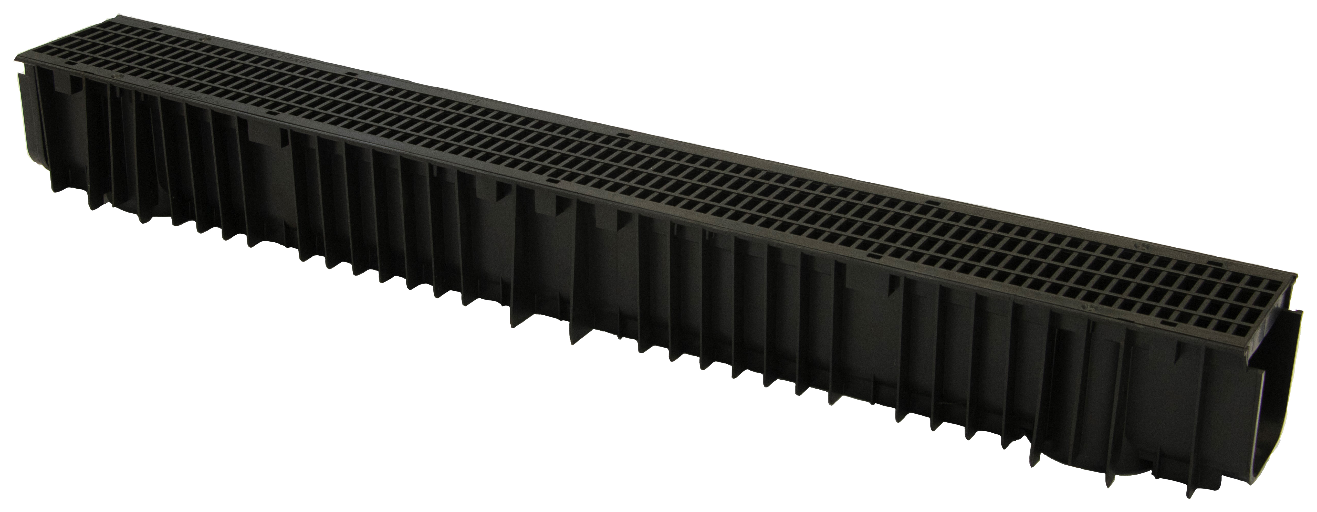 Clark-Drain Channel Drainage & Black Grating - 1m