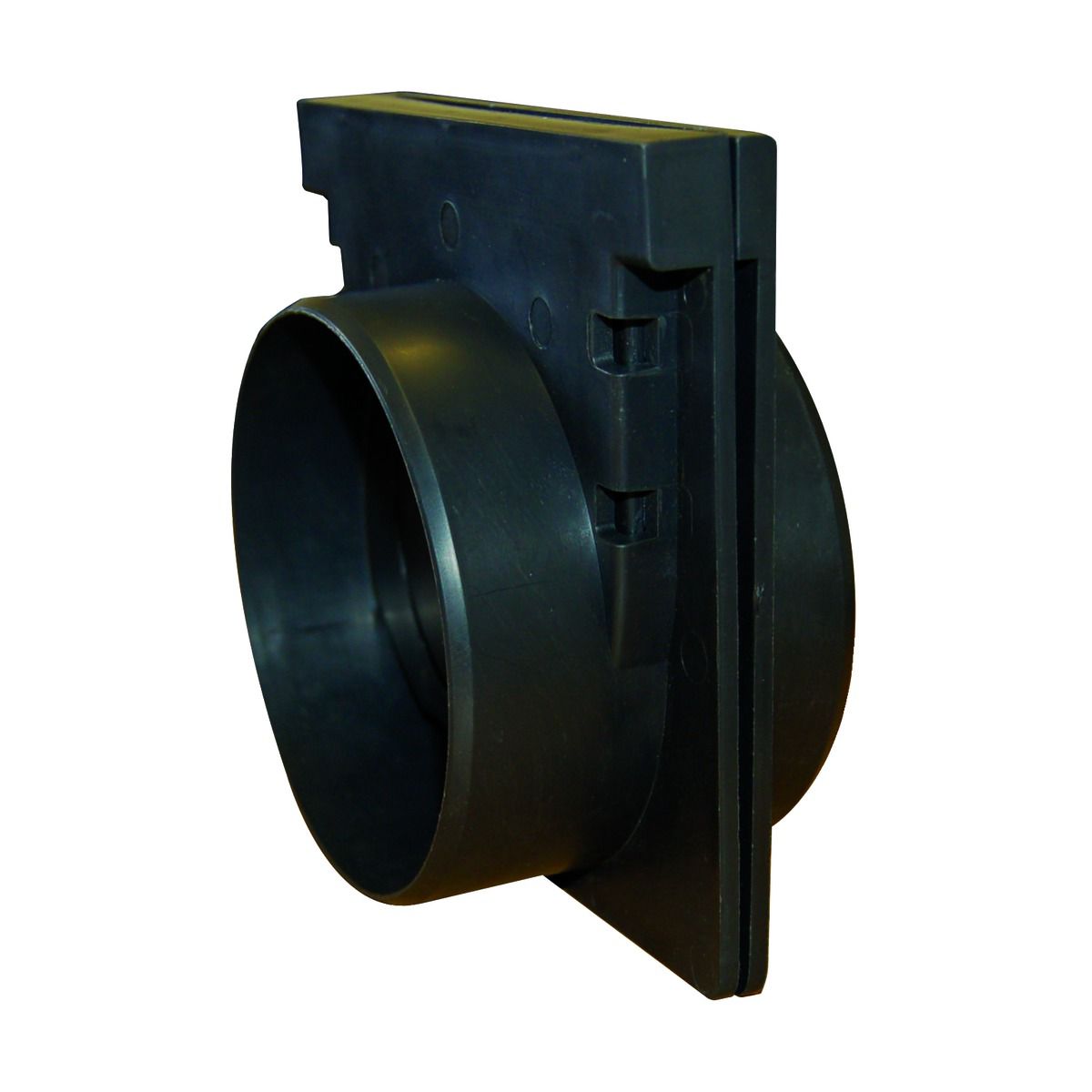 Clark-Drain Black Channel Driveway Grate End Cap -