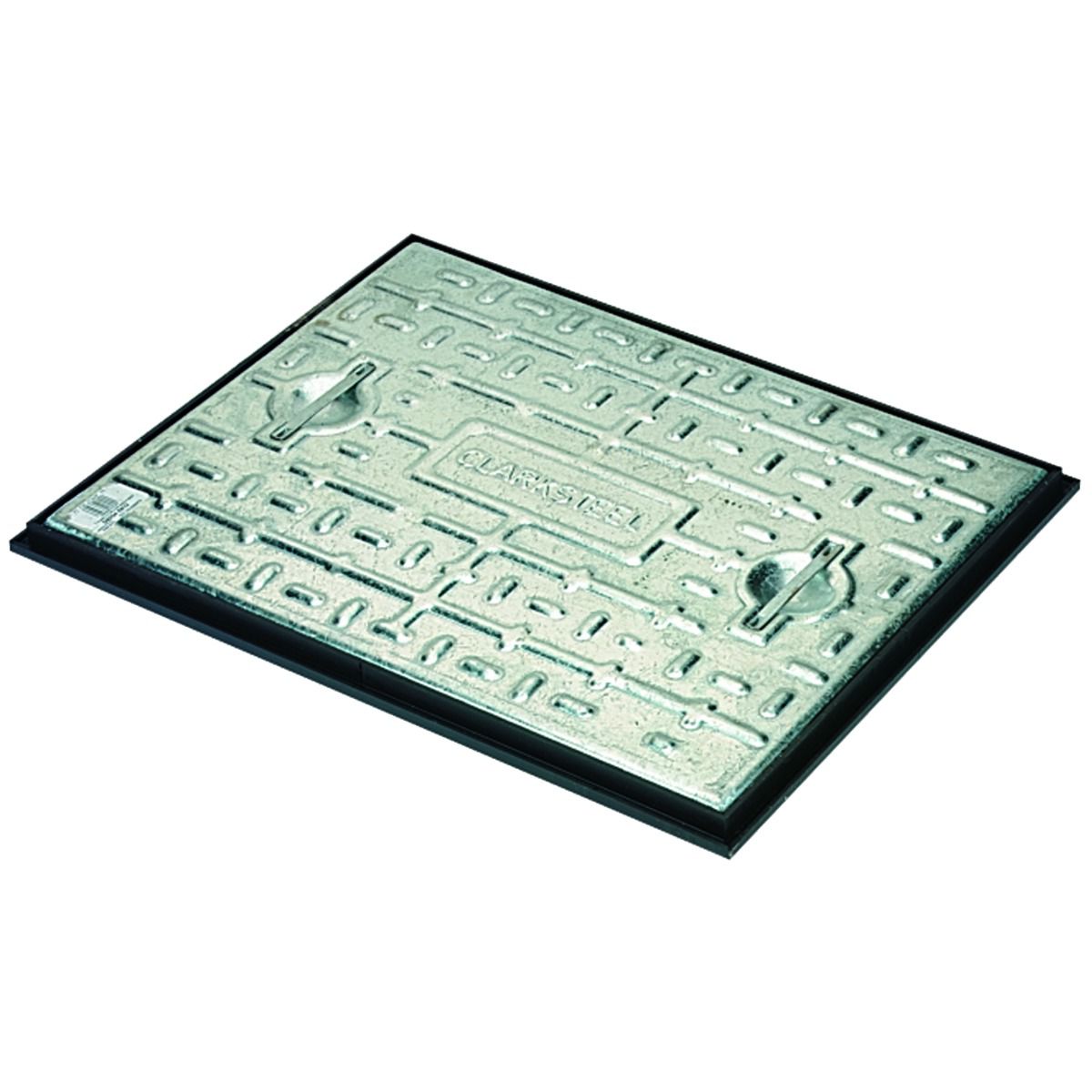 Image of Clark-drain 5 Ton Steel Manhole Cover & Frame - 450 X 600mm