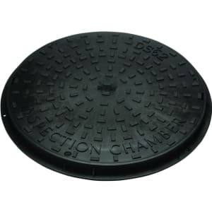 Clark-drain Round 3.5 Ton Plastic Manhole Cover & Frame 450mm Diameter