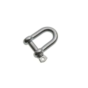 Wickes Bright Zinc Plated Dee Shackle - 6mm - Pack 2