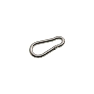 Wickes Bright Zinc Plated Carbine Hook - 4mm - Pack 2