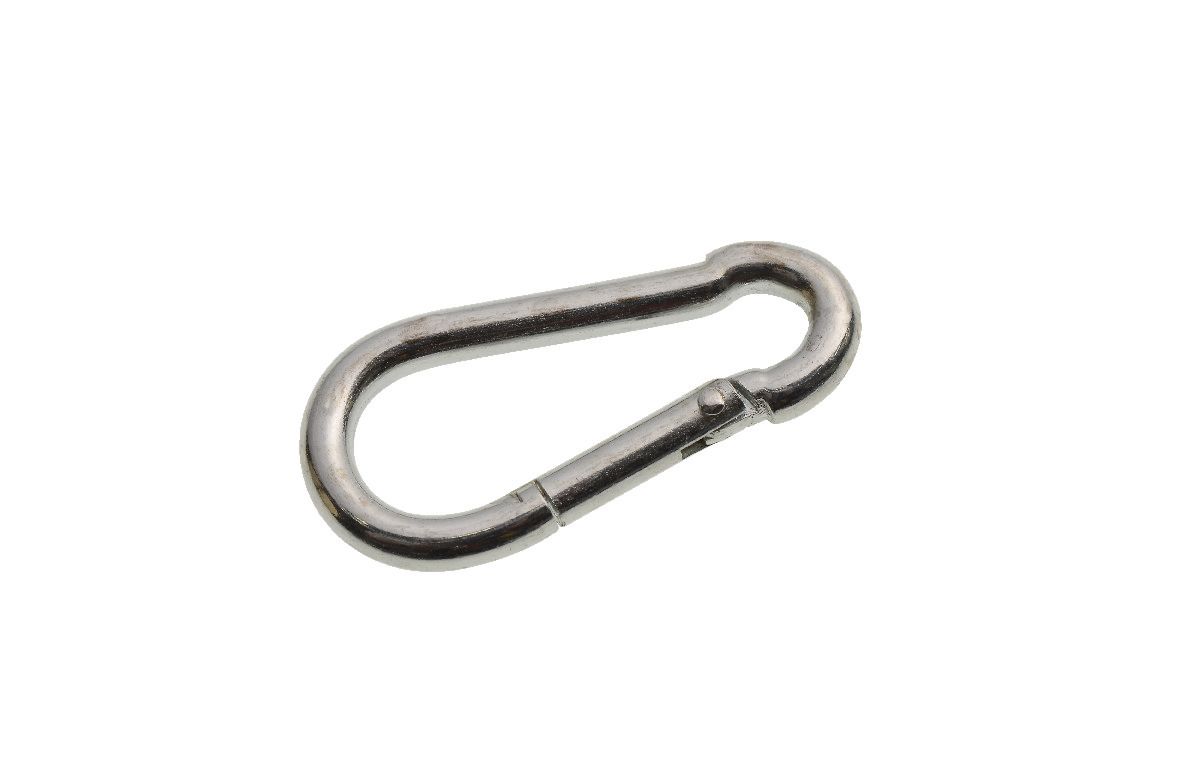 Image of Wickes Bright Zinc Plated Carbine Hook - 5mm - Pack 2