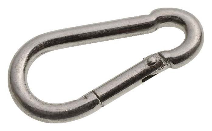 Wickes Bright Zinc Plated Carbine Hook - 6mm - Pack 2