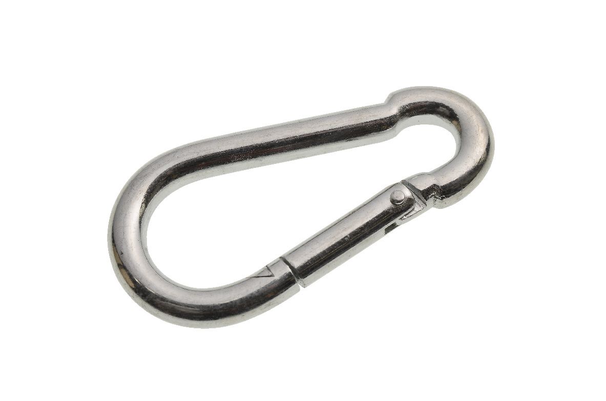 Image of Wickes Bright Zinc Plated Carbine Hook - 8mm - Pack 2