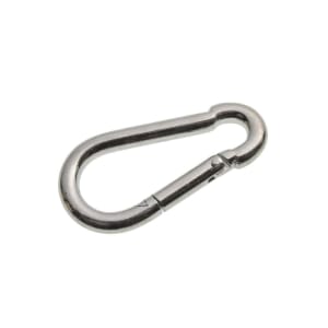 Wickes Bright Zinc Plated Carbine Hook - 8mm - Pack 2