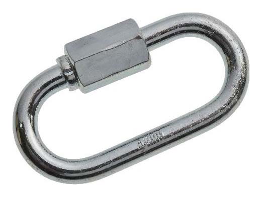 Image of Wickes Bright Zinc Plated Quick Repair Link - 4mm - Pack 2