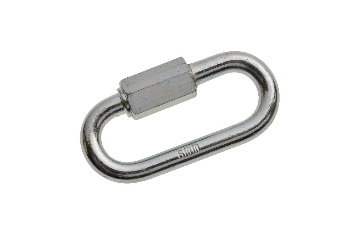 Image of Wickes Bright Zinc Plated Quick Repair Link - 6mm - Pack 2
