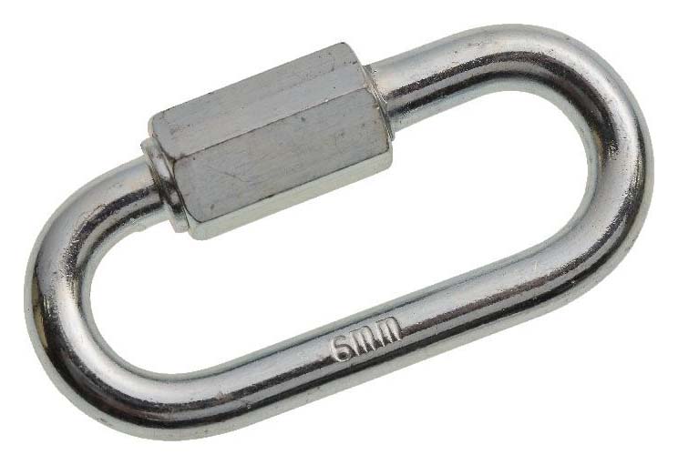 Image of Wickes Bright Zinc Plated Quick Repair Link - 6mm - Pack 2