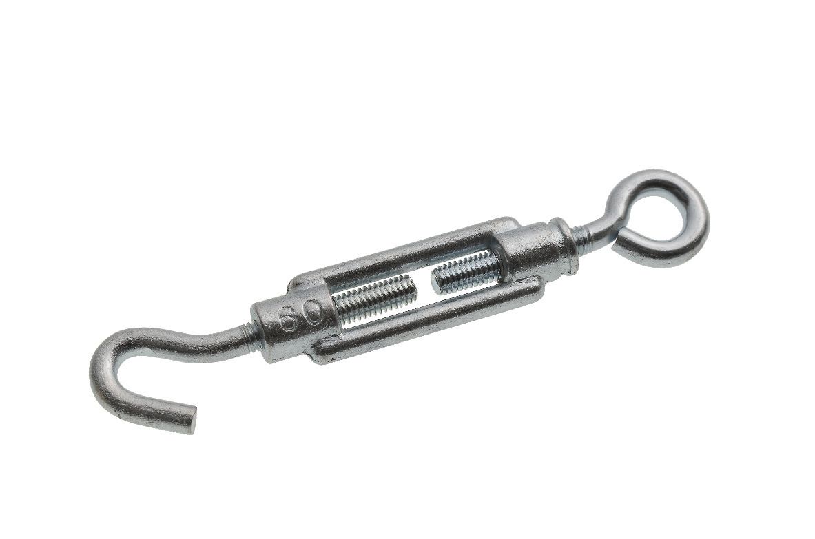 Image of Wickes Bright Zinc Plated Turnbuckle Hook & Eye - 6mm