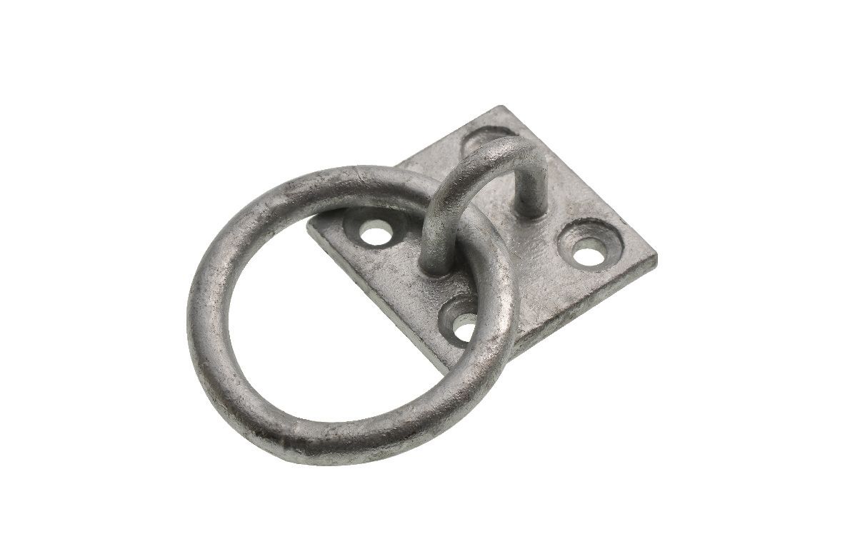 Image of Wickes Galvanised Ring Plate - 50 x 50mm