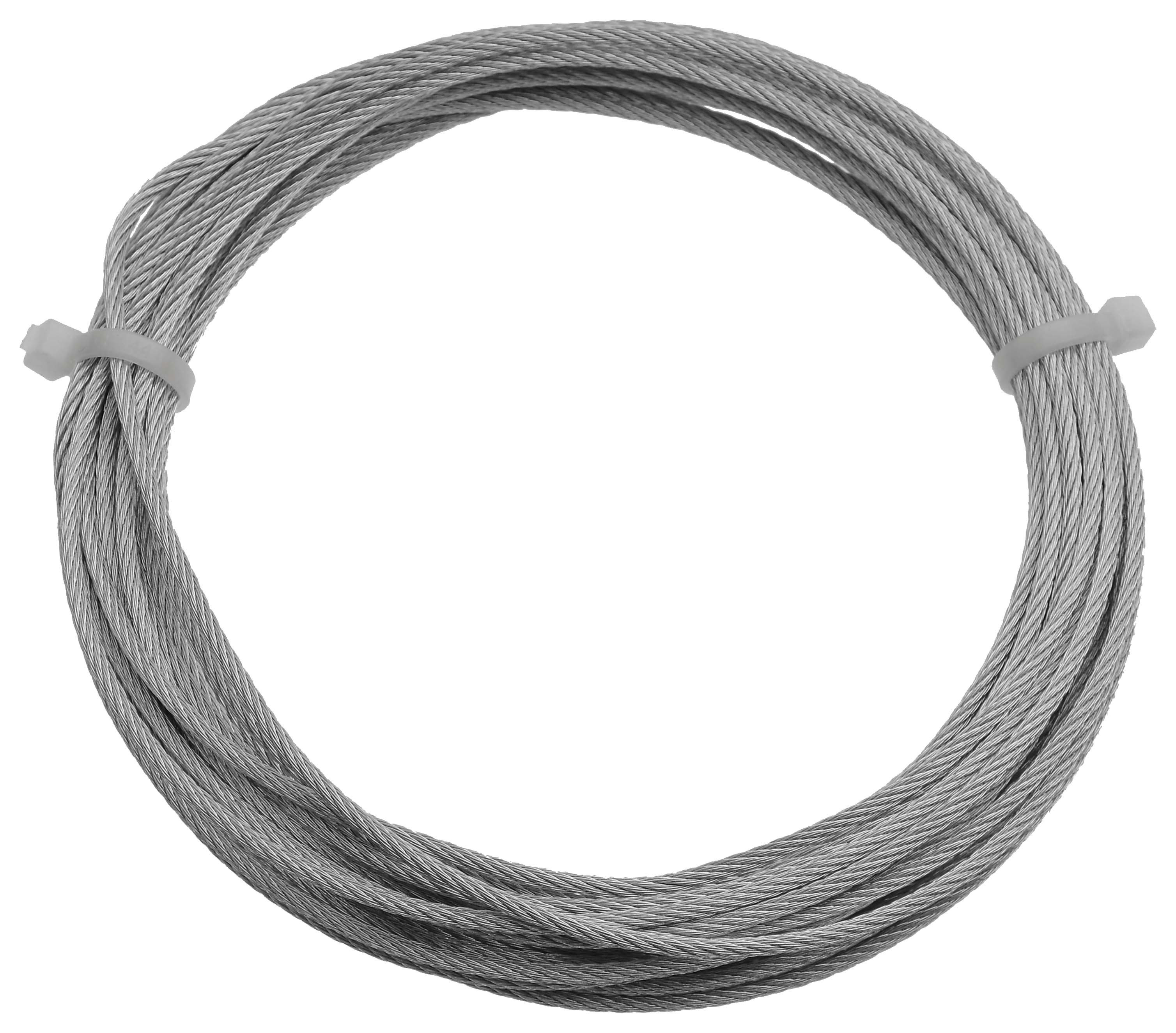 Image of Wickes Galvanised Steel Wire Rope - 3mm x 10m