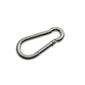 Wickes Bright Zinc Plated Carbine Hook - 7mm - Pack 2