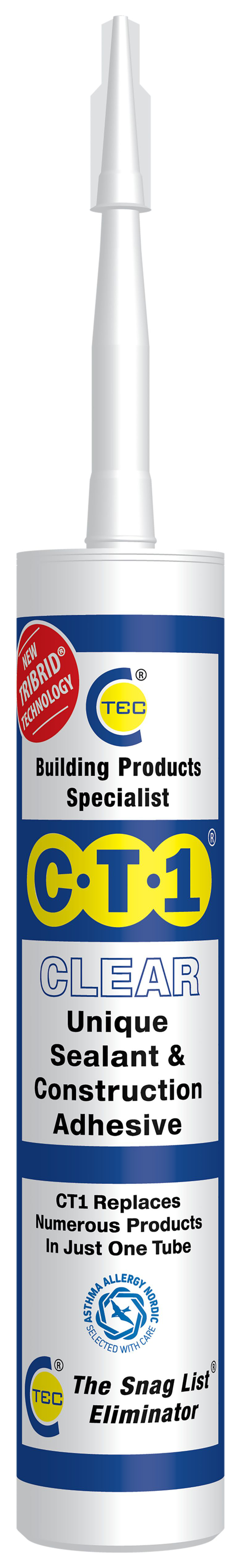 Image of Ct1 Sealant And Construction Adhesive - Clear - 290ml