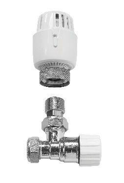 Primaflow WhiteThermostatic Radiator Valve - 15mm