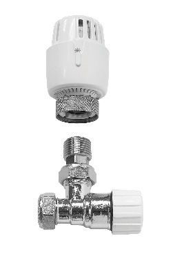 Image of Primaflow 15mm Thermostatic Radiator Valve - White