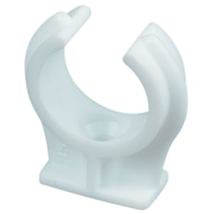 Primaflow White Plastic Pipe Clips - 20mm Pack Of 50
