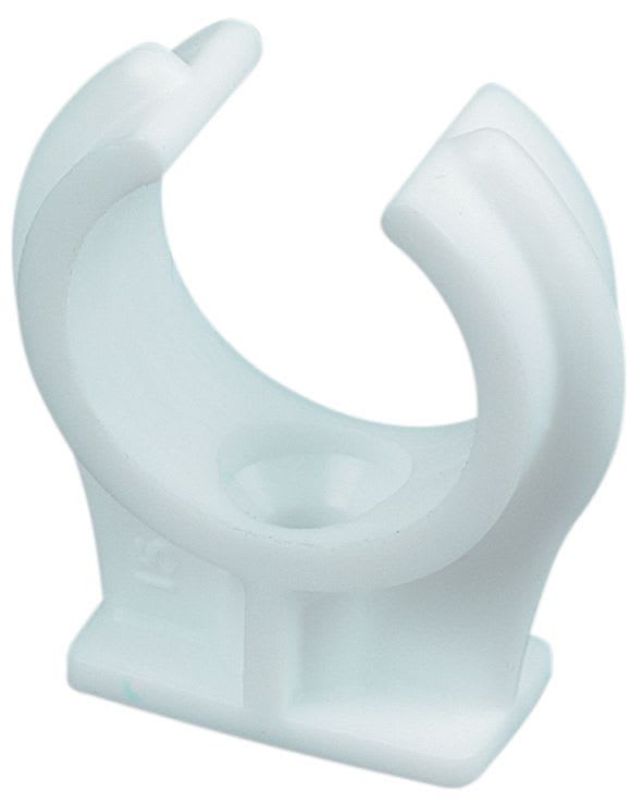 Primaflow White Plastic Pipe Clips 20mm Pack Of 50 Wickes.co.uk