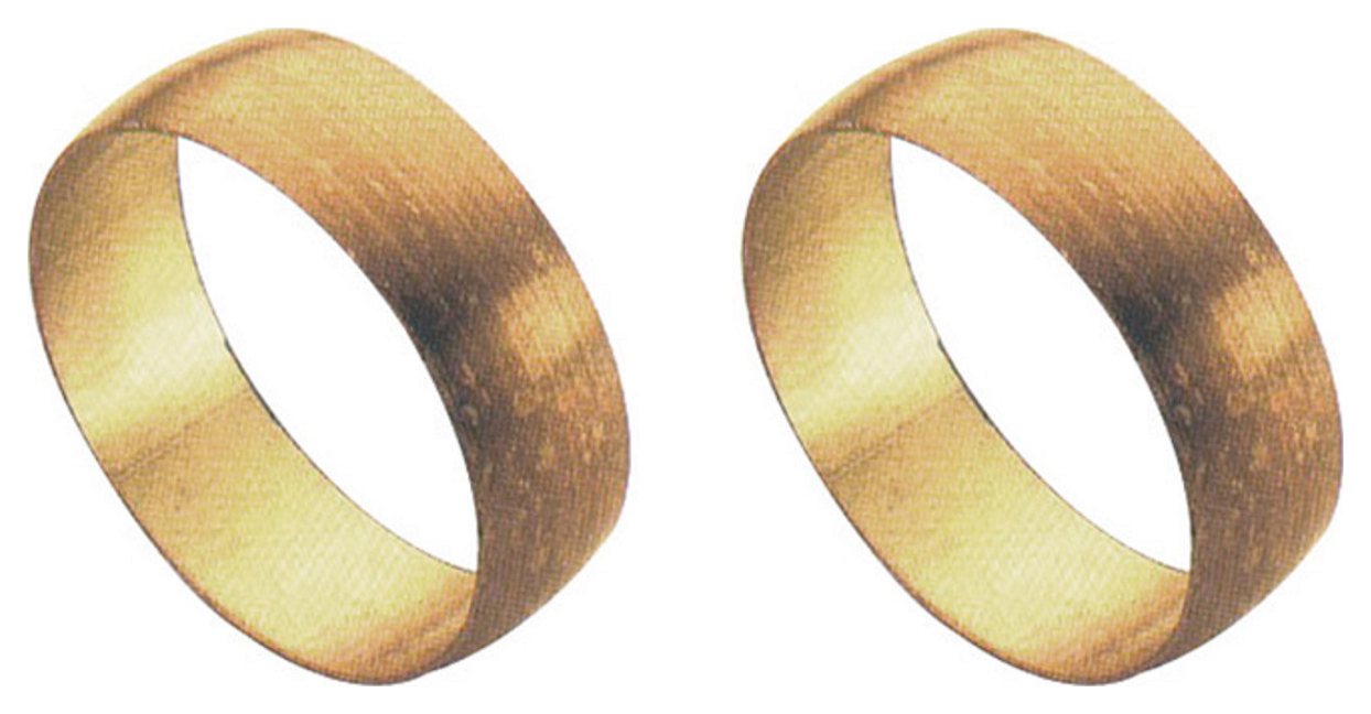 Image of Primaflow Brass Compression Olive Ring - 28mm Pack Of 2