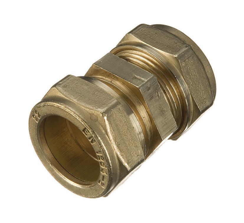 Image of Primaflow Brass Compression Straight Coupling - 28mm