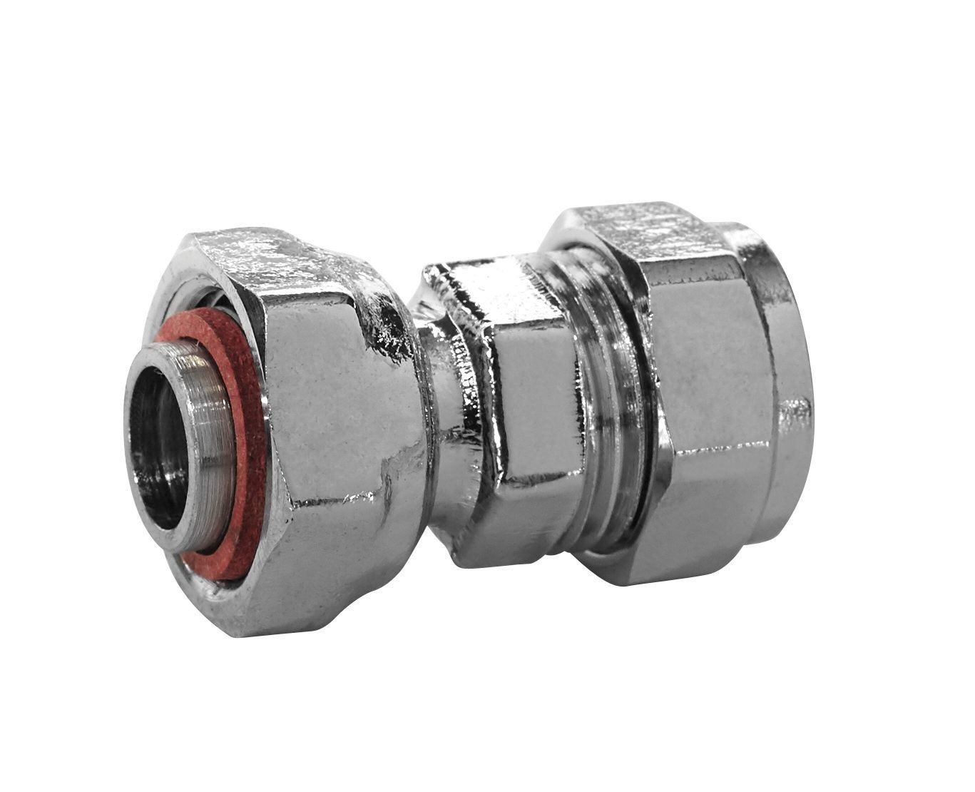 Image of Primaflow Chrome Plated Compression Female Tap Connector - 0.5 In X 15mm