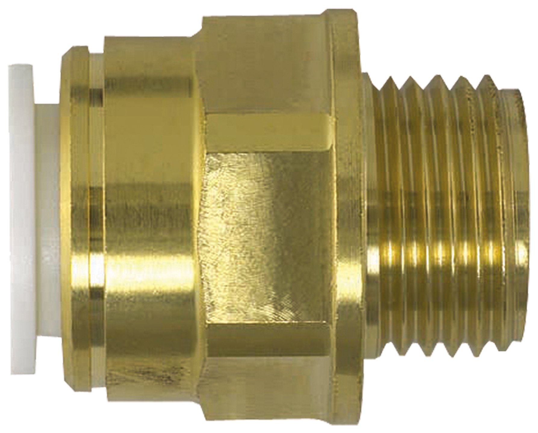 John Guest Speedfit 22MC(3/4)P Cylinder Connector Male - Brass 19 x 22mm