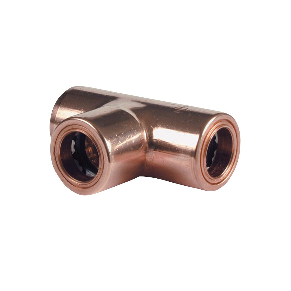 Image of Primaflow Copper Pushfit Equal Tee - 10mm