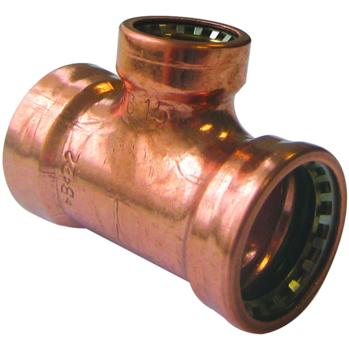 Image of Primaflow Copper Pushfit Reducing Tee - 22 X 22 X 15mm