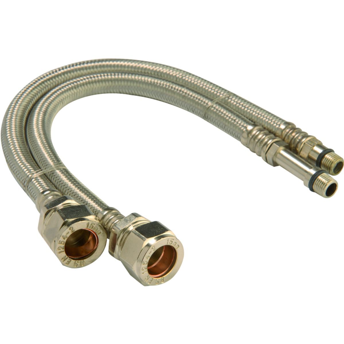 Image of Primaflow Flexible Monobloc Tap Connector - 15 X 10 X 300mm Pack Of 2