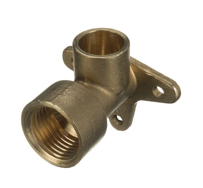 Image of Primaflow Copper End Feed Wall Plate Elbow - 1/2in X 15mm