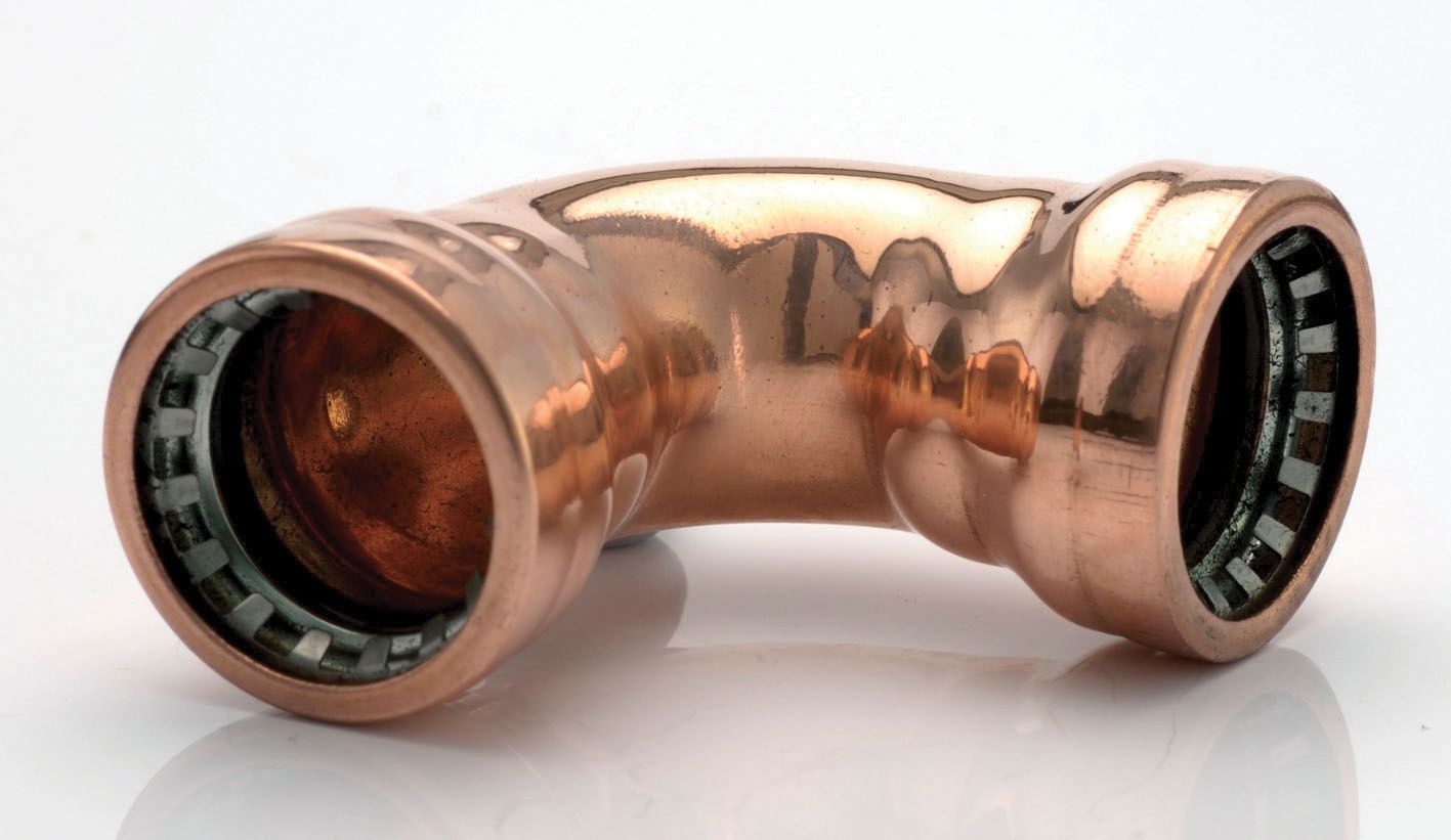 Image of Primaflow Copper Pushfit Elbow - 15mm