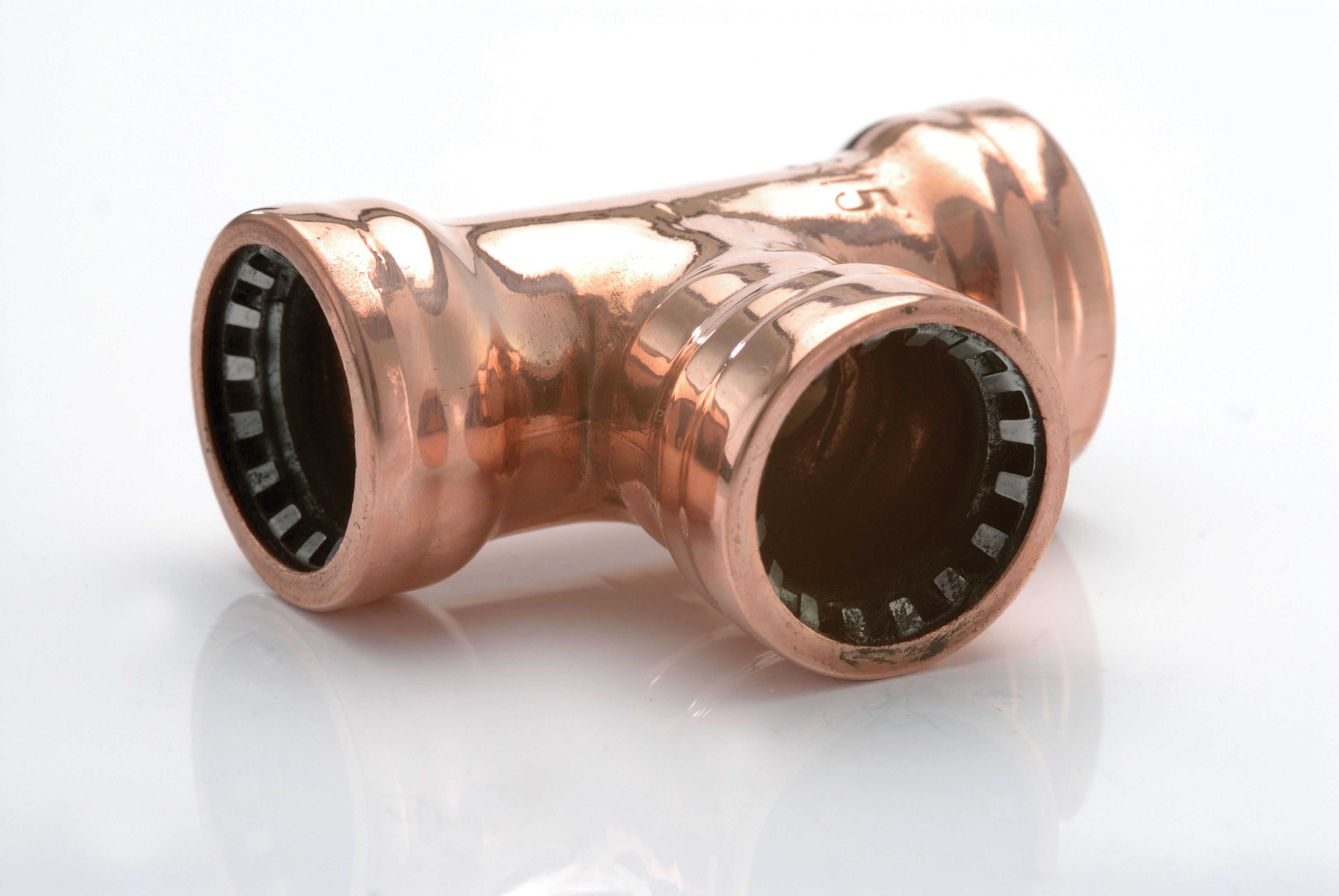 Image of Primaflow Copper Pushfit Equal Tee - 22mm