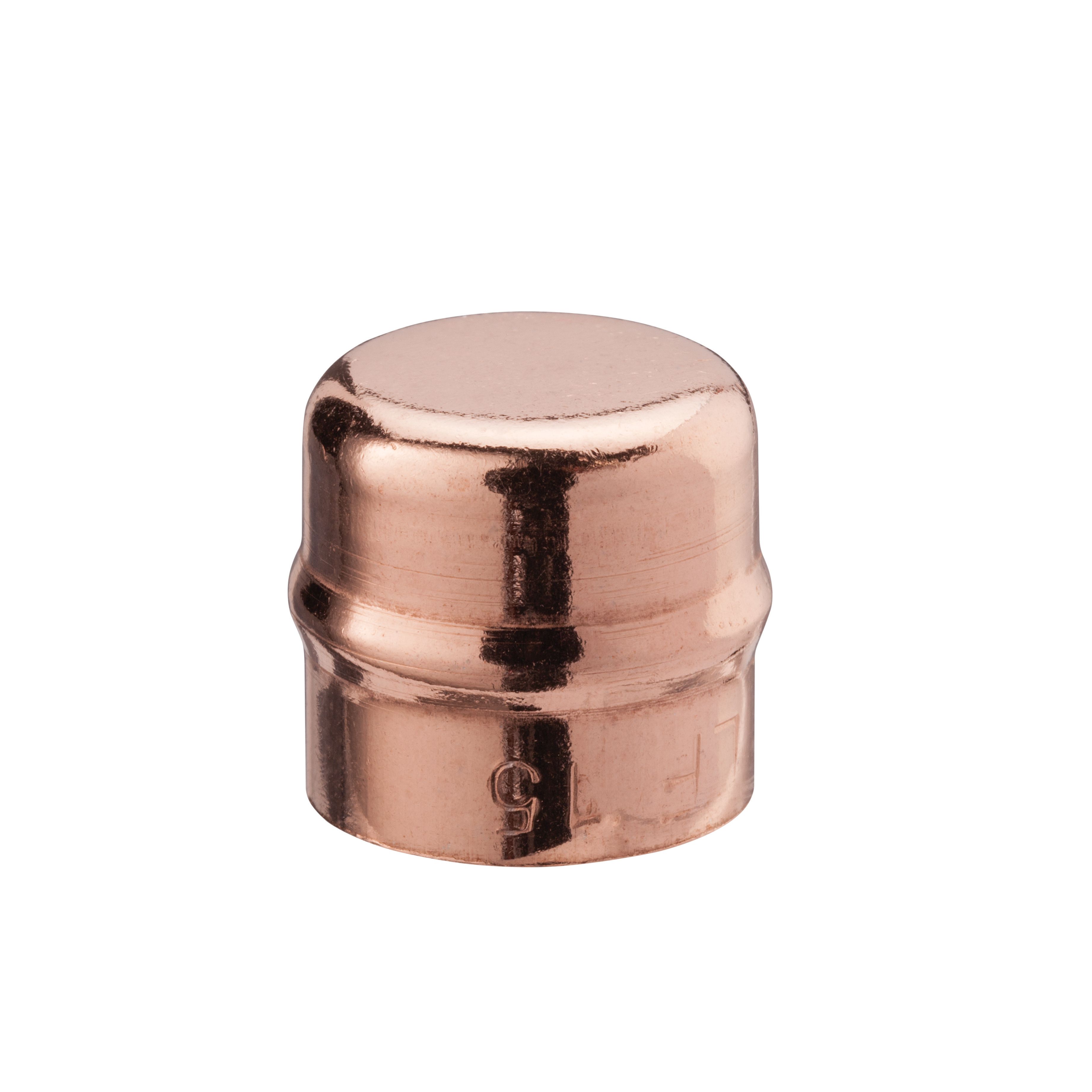 Image of Primaflow Copper Solder Ring Stop End Cap - 10mm Pack Of 2